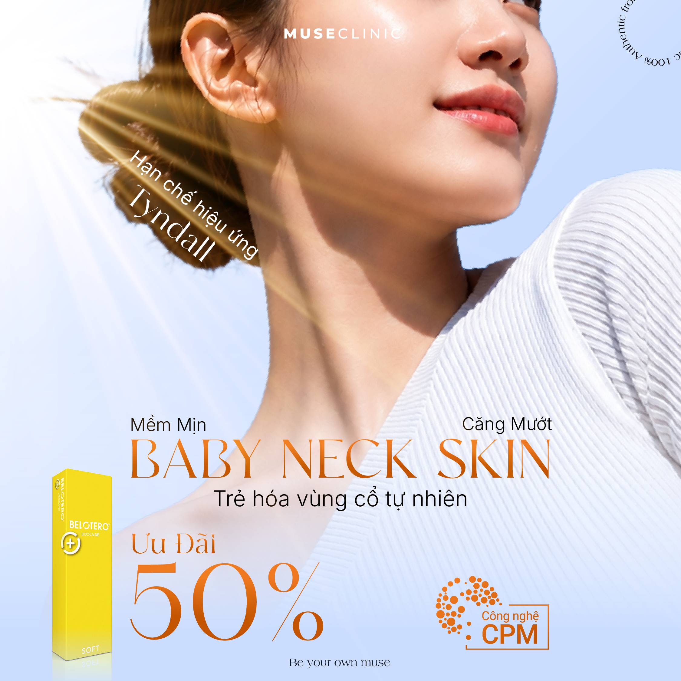 Trẻ hóa vùng cổ: Giải pháp làm mờ nếp nhăn cổ tự nhiên với Baby Neck Skin