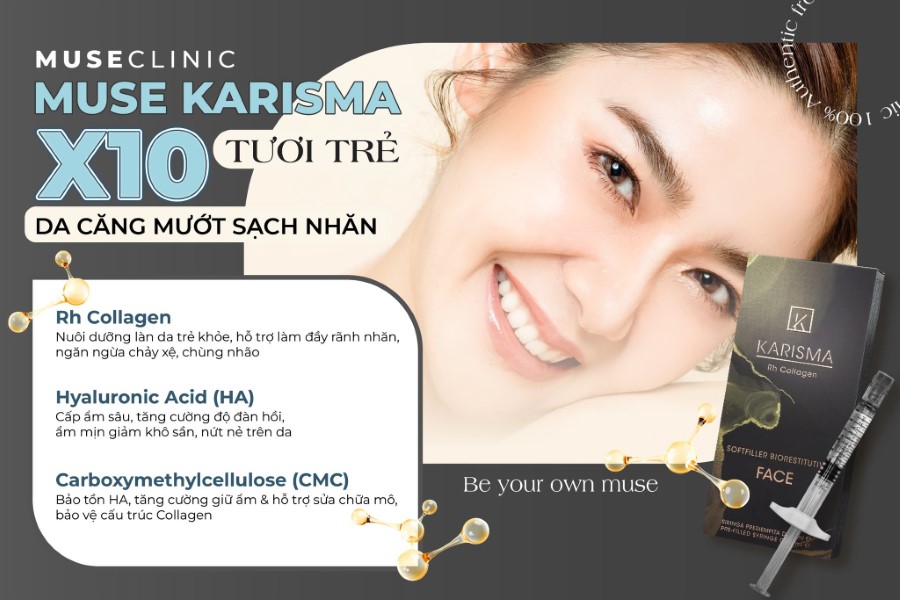 Liệu trình tiêm Karisma trẻ hóa da và xóa nếp nhăn tại Muse Clinic