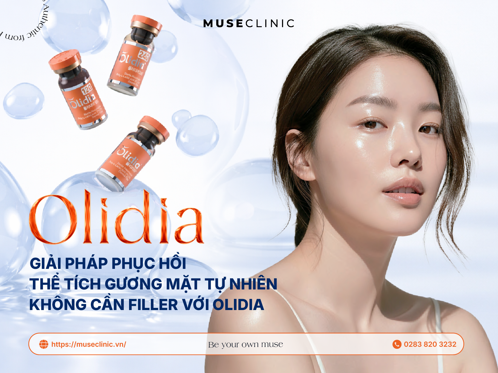 Olidia - Giải pháp phục hồi thể tích gương mặt tự nhiên không cần Filler