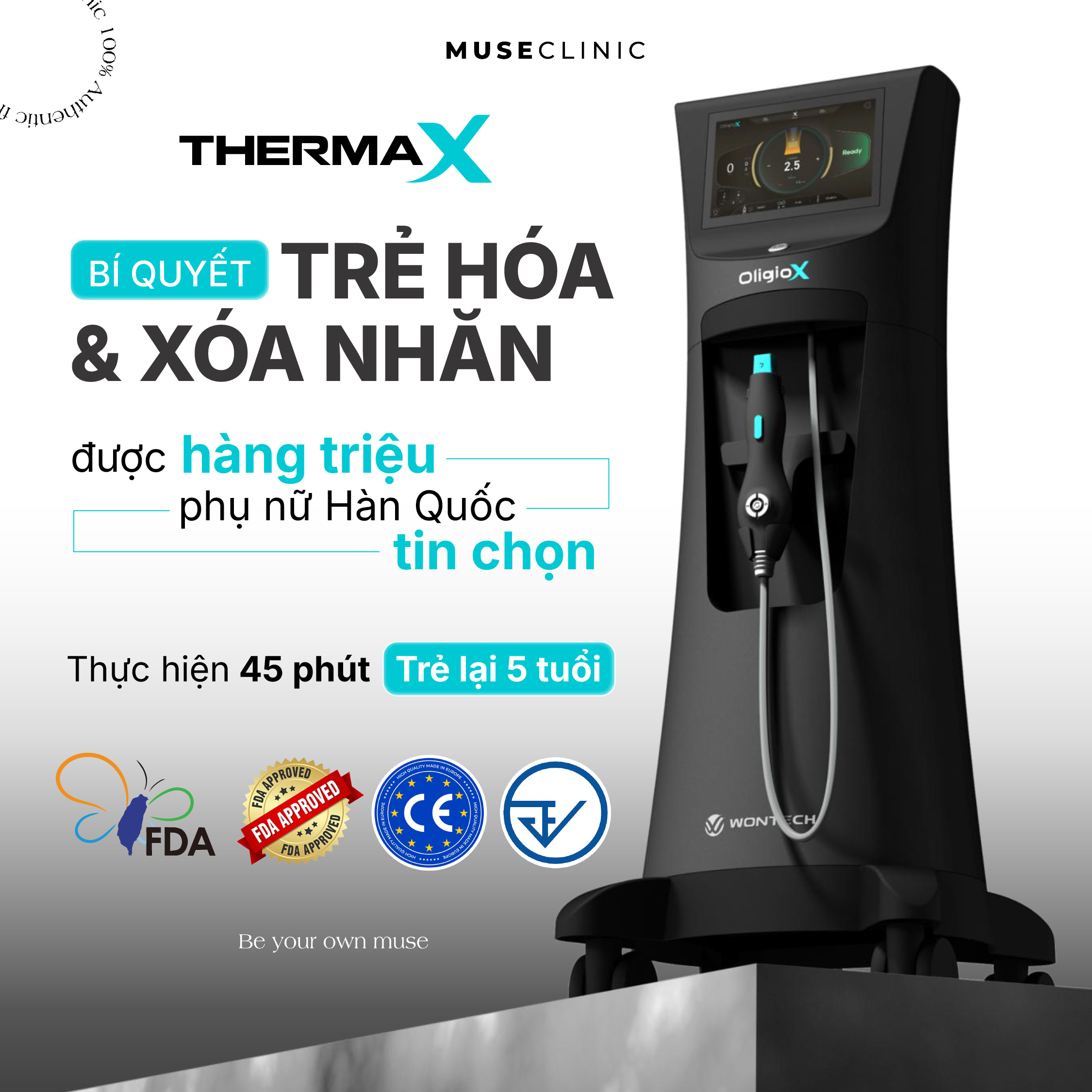 THERMAX LÀ GÌ? CÔNG NGHỆ RF TRẺ HÓA DA THẾ HỆ MỚI TỪ HÀN QUỐC TẠI MUSE CLINIC