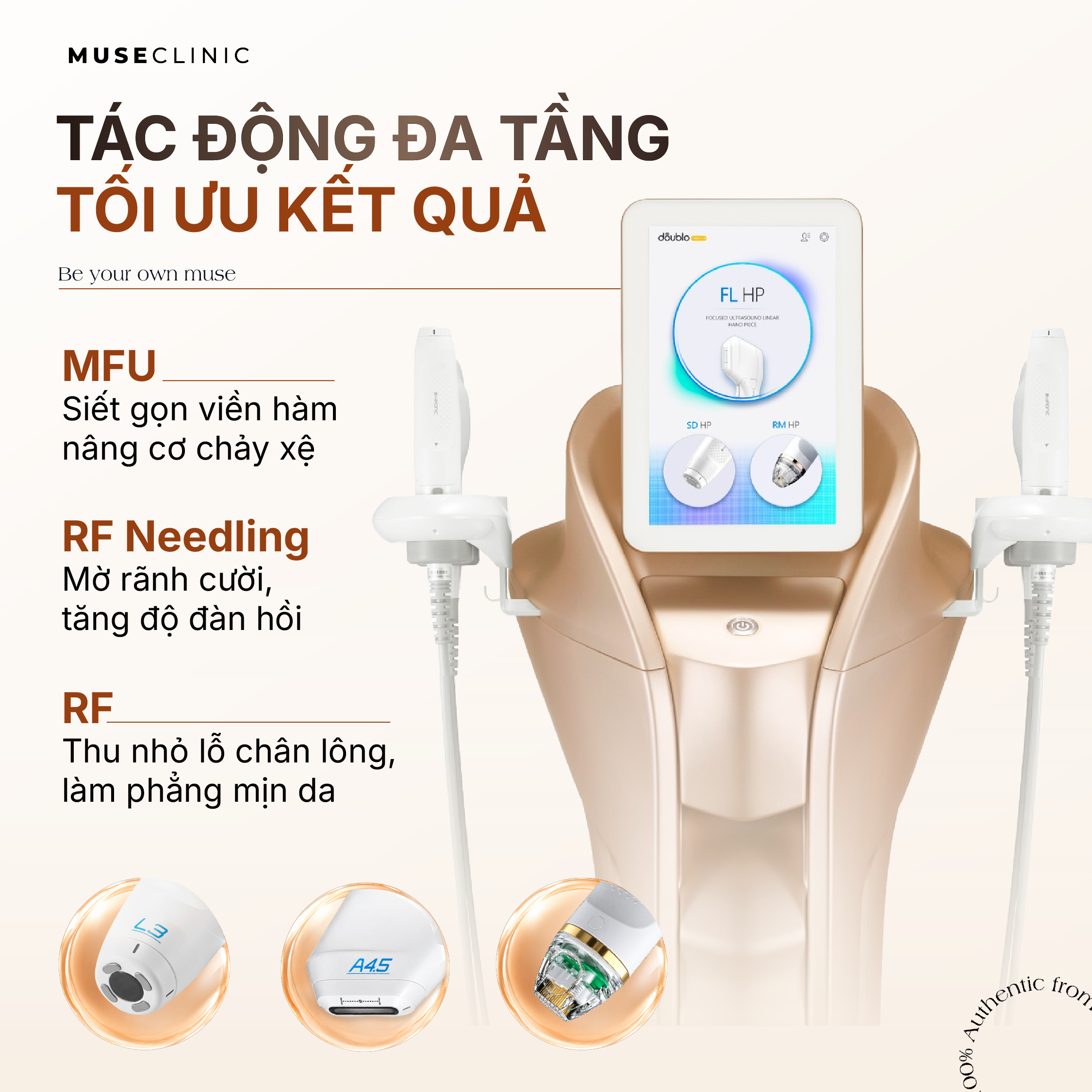 MUSE CLINIC RA MẮT NEW DOUBLO 2.0 - CÔNG NGHỆ KẾT HỢP MFU & RF TỪ HÀN QUỐC