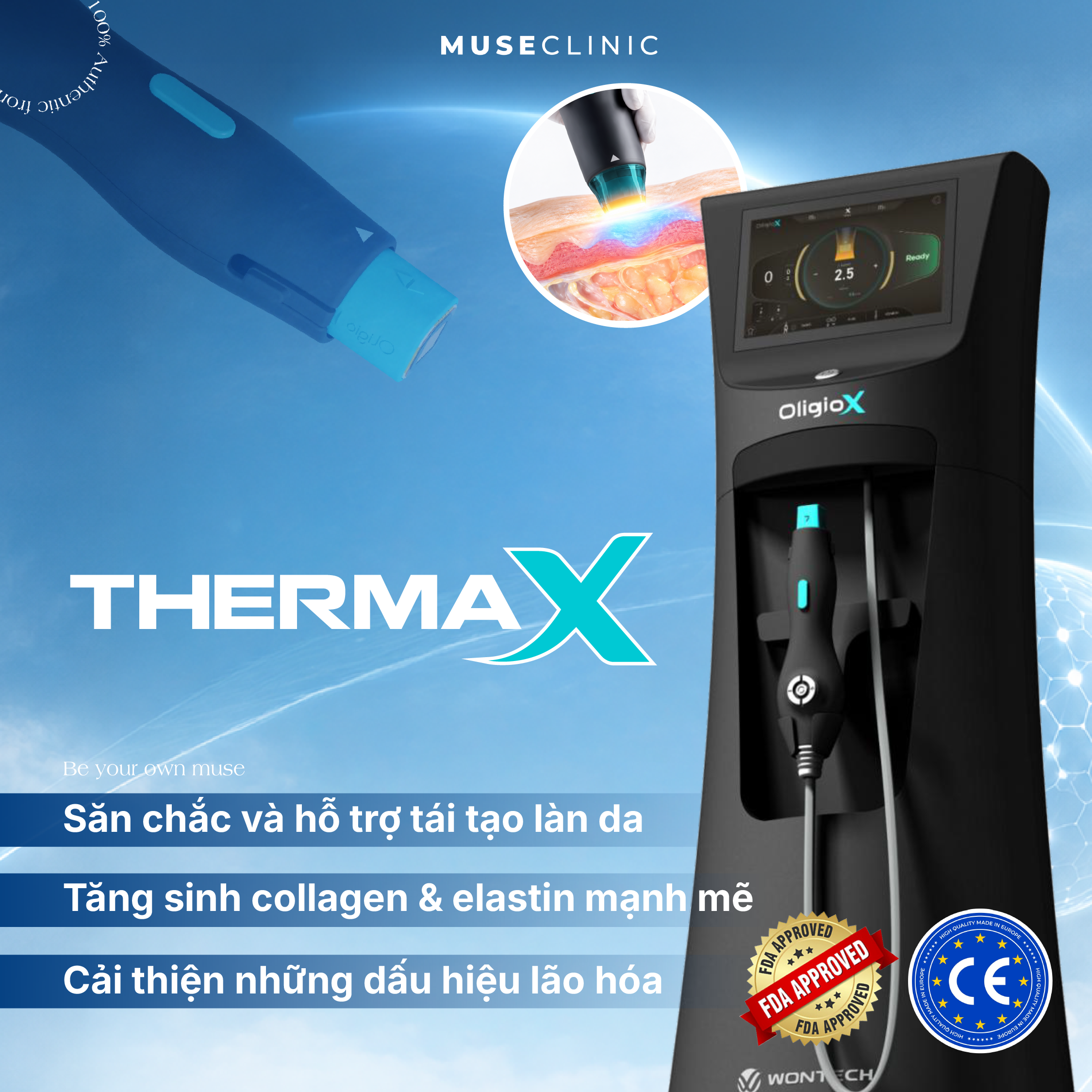 THERMAX LÀ GÌ? CÔNG NGHỆ RF TRẺ HÓA DA THẾ HỆ MỚI TỪ HÀN QUỐC TẠI MUSE CLINIC