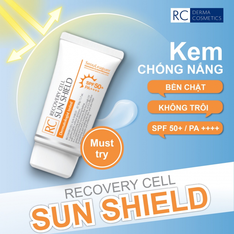 Kem chống nắng RC Recovery Cell Sun Shield SPF50+, PA++++ (50ml)