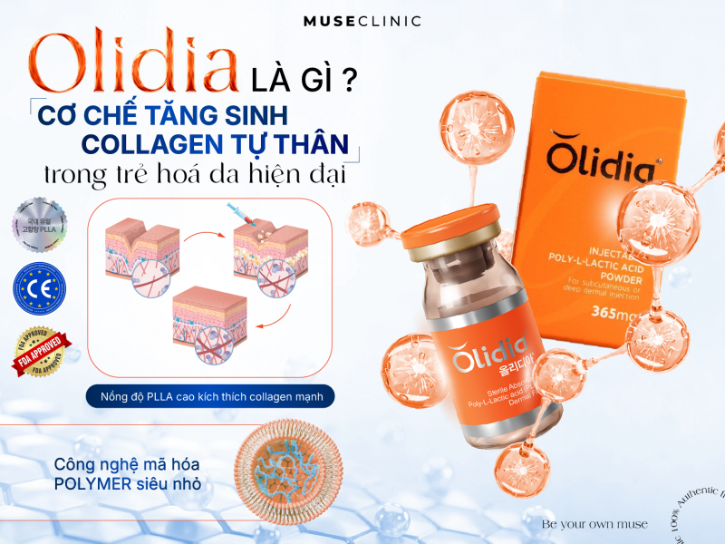 Olidia là gì? Cơ chế tăng sinh collagen tự thân trong trẻ hoá da hiện đại